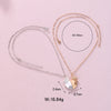 Image of Love Crown Wish Stone Necklace Fashion Alloy Shopping