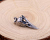 Image of Silver Crow Skull Old Punk Crow Messenger Pendant Shopping