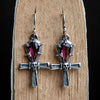 Image of S925 Sterling Silver Anka Life Cross Earrings Shopping