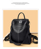 Image of Fashion Ladies Backpack Simple Casual Leather Large Capacity Shopping