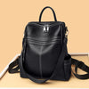 Image of Fashion Ladies Backpack Simple Casual Leather Large Capacity Shopping