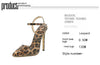 Image of Stiletto Leopard Print Shallow Mouth European And American Plus Size Pointed Women's High Heels Shopping