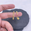 Image of Women's Fashion Retro Gold-plated Woven Twisted C-shaped Ear Ring Shopping