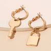 Image of Niche Normcore Bag Personality Asymmetric Earrings Shopping