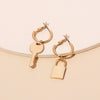 Image of Niche Normcore Bag Personality Asymmetric Earrings Shopping