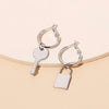 Image of Niche Normcore Bag Personality Asymmetric Earrings Shopping