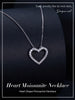 Image of Heart-shaped Moissanite Necklace Simple Classic S925 Sterling Silver Shopping