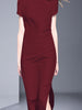 Image of Slim-fit Sheath Cheongsam Formal Dress Split Office Ladies' Dress Shopping