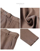 Image of Fall Winter Men's Belt Design Slim-fit Textured Youth Suit Pants Shopping