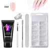 Image of Painless Extension Gel Nail Art Without Paper Holder Quick Model Painless Crystal Gel Set Shopping111