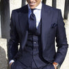 Image of Striped suit business casual suit men's three-piece suit Shopping