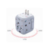 Image of WorldWide Universal Outlet Travel Adapter UK EU US AU Multi Plug Charger W 2USB Shopping