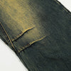 Image of Retro Washed And Worn Jeans For Men Shopping