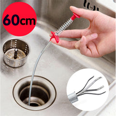 60CM Sewer Dredger Spring Pipe Dredging Tool Household Hair Cleaner Drain Clog Remover Cleaning Tools Household For Kitchen Sink Kitchen Gadgets Shopping