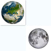 Image of Moon/Earth Jigsaw Puzzle 1000 Pieces Large Round Full Space Adult Challenging and Fun Shopping