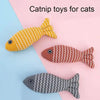 Image of Burlap Fish Catnip Cat Toy, Throw Pillow, Teething Cat Toy, Fancy Cat Toy, Tough Bite, Sturdy Cat Toys Catnip Crinkle Sound Toys Soft And Durable, Interactive Cat Kicker Toys For Indoor Kitten Shopping