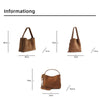 Image of Special-interest Design Suede Belt Buckle Shoulder Strap Bucket Bag Shopping