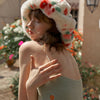 Image of Retro exaggerated huge flower beret Shopping