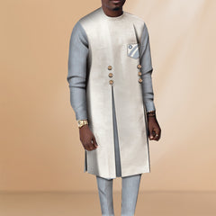 African Casual Men's Shirt And Pants Tribal Robe Clothing Shopping