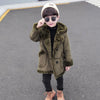 Image of Fashion Boys' Suede Padded Trench Coat Shopping