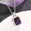 Image of European And American Entry Lux Fashion Colored Gems Necklace Shopping