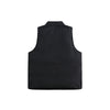 Image of Solid Color Printing Sleeveless Top Zipper Multi-pocket Stand Collar Cotton Vest Men Shopping