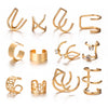 Image of Creative Simple Non-pierced Ear Clip Five-piece Set Shopping