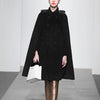 Image of Black vintage mid-length woolen coat Shopping