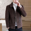 Image of Thickened Men's Woolen Overcoat Trend Mink Woolen Jacket Short Jacket Shopping