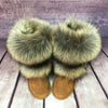 Image of Women's Winter Mid-calf Fox Fur Snow Boots Shopping