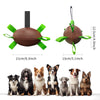 Image of Dog Rugby Football With Strapes, Interactive Dog Toys For Boredom, Dog Water Toy, Dog Balls For Small And Medium Breeds-Indoor & Outdoor Play Shopping