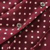 Image of Elegant Pleated Skirt Retro Temperament Wine Red Polka Dots Shopping