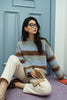 Image of Retro High Street Color Striped Lazy Leisure Pullover Sweater Shopping