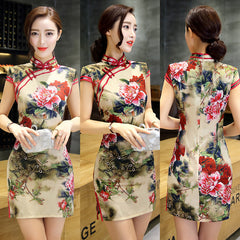 Women's Fashion Slim Fit Improvement Temperament Skirt Cheongsam Shopping