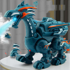 Electric Spray Mechanical Dinosaur Toy Model Multifunctional Sound And Light Toy Shopping