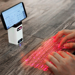 LEING FST Virtual Laser Keyboard Bluetooth Wireless Projector Phone Keyboard For Computer Pad Laptop With Mouse Function Shopping