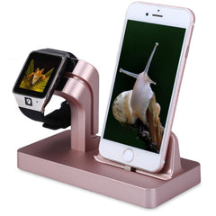 Compatible with Apple, Compatible with Apple , 2 In 1 Charging Dock Station Desktop Cradle Phone Stand for iPhone X 8 7 Plus 6S 5 5S SE for Iphone Watch I II III Charger Holder Shopping111