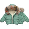 Image of 1 year old baby girl's hand-stuffed cotton coat Shopping