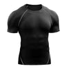 Image of Workout Clothes Short Sleeve Men Quick Drying Clothes Exercise Running T-shirt Shopping