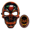 Image of Halloween Skeleton Mask LED Glow Scary Mask Shopping