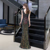 Image of Ladies Sequin Slim Fit Mermaid Wedding Dress Shopping