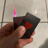 Image of Creative Personality Cool Playing Cards Inflatable Electronic Windproof Lighter Shopping