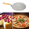 Image of Stainless Steel Pizza Paddle Peel Bakers BBQ Oven Restaurant Tray Wooden Handle Shopping