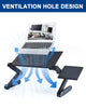 Image of Adjustable Height Laptop Desk Laptop Stand for Bed Portable Lap Desk Foldable Table Workstation Notebook RiserErgonomic Computer Tray Reading Holder Bed Tray Standing Desk Shopping