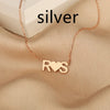 Image of Stainless Steel Gold-plated Personalized Letter Pendant Necklace Shopping