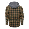 Image of Men Long-sleeved Plaid Jacket Regular Fit Fleece Detachable Hoodies Jackets Shopping