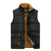 Image of European Size Men's Youth Fleece-lined Down Cotton Vest Shopping