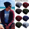 Image of Unisex Fashionable Knitted Beanie, Winter Wool Elastic Hat For Outdoor Cycling, Camping, Travel Winter Beanie Hat Acrylic Knit Hats For Men Women Shopping