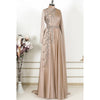 Image of Champagne Muslim Evening Dress Formal Party Shopping