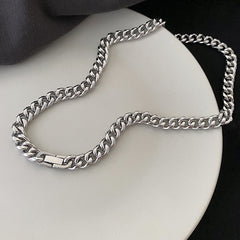 Cuban Link Chain Non-fading Titanium Steel Necklace